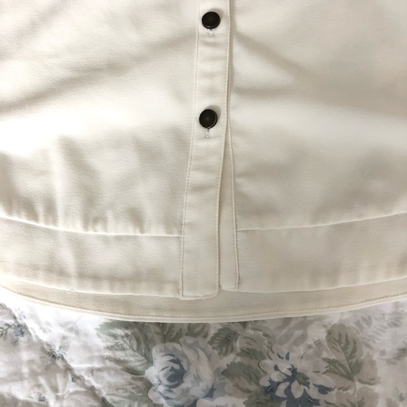 41 Hawthorne Tunic Button Down Ivory Top - Picture 6 of 8